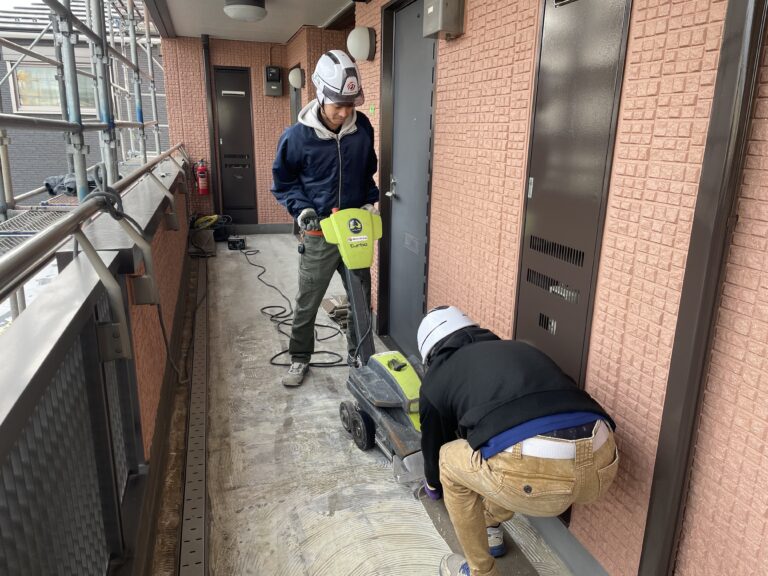 長尺シート撤去